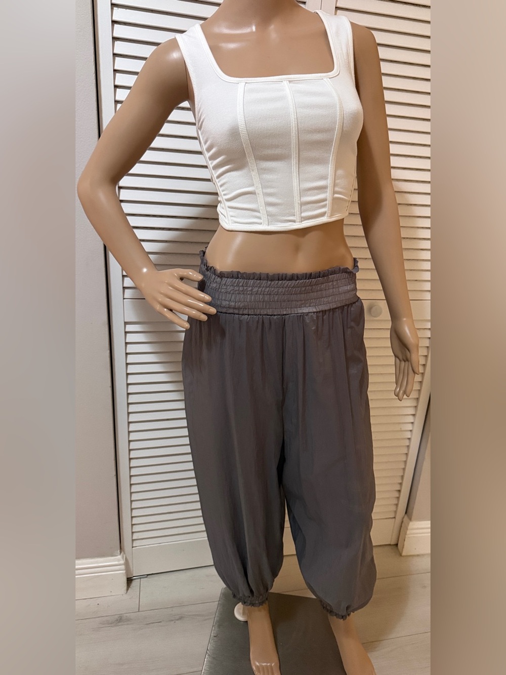 Free People Movement Harem Pants XS – Grey Purple Soft Lined Joggers
